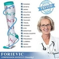 thumbnail image 4 of 10 Pairs Compression Socks for Women Men Support Socks Knee High Wide Calf Socks 20-30mmhg, 4 of 6
