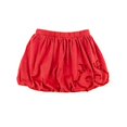 thumbnail image 6 of Kidsy Toddler Baby Girls Embroidery Bubble Skirt – Peruvian Pima Cotton, Balloon Skirt, Elastic Waist, Pull-On, Solid Colors, Persimmon, 4, 6 of 11