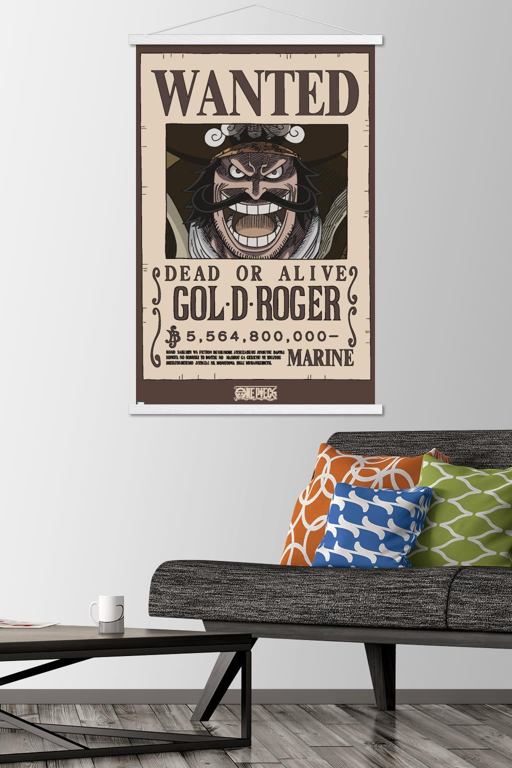 One Piece - Gol D Roger Wanted Poster Wall Poster, 14.725