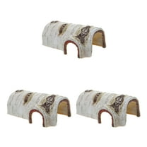 3 Pcs Tortoise Hideout Habitat Cave Realistic Reptile Decor