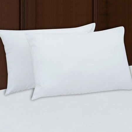 Mainstays 100% Polyester Medium Pillow Set of 2 in Multiple