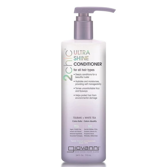 Giovanni Cosmetics 2Chic Ultra-Shine Conditioner Tsubaki + White Tea, 24 Oz