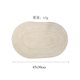thumbnail image 1 of Nvzi Juego de manteles individuales, 2 piezas, manteles individuales elípticos - 45 x 30 cm, lavables, resistentes al calor, duraderos para mesa de comedor y cocina, color beige y blanco., 1 of 5