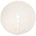 thumbnail image 2 of SARO LIFESTYLE XM731.N72R Toscana Collection Natural Linen Blend Christmas Tree Skirt, 72", 2 of 4