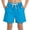 Sky Blue, variant on Dursoulink Kids Beach Shorts for Boys Solid Color Swim Trunks with Pockets Adjustable Waist