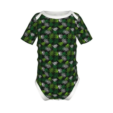 

Gaeub Tropical Leaves1 Print Infant Climbing Onesie Toddler Outfit Newborn Baby Bodysuit Baby Boy Girl Clothes -18 Months