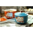 thumbnail image 4 of Ceramic Lucky Cat Sugar Bowl Spice jar Storage Jar with Lid And Spoon, 4 of 6