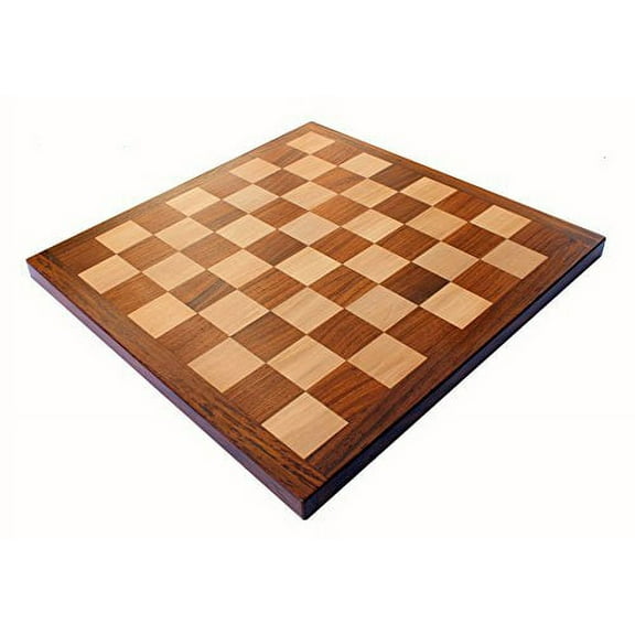 StonKraft 16" x 16" - Wooden Chess Board for Professional Chess Players - Acacia Wood | Only Board Without Pieces | Appropriate Wooden & Brass Chess Pieces Chessmen Available Separately by Brand |