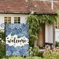 thumbnail image 4 of Sm:)e Summer Garden Flag 12 x 18 Inch Double Sided, Hydrangea Seasonal Farmhouse Yard Outdoor Banner, 4 of 6