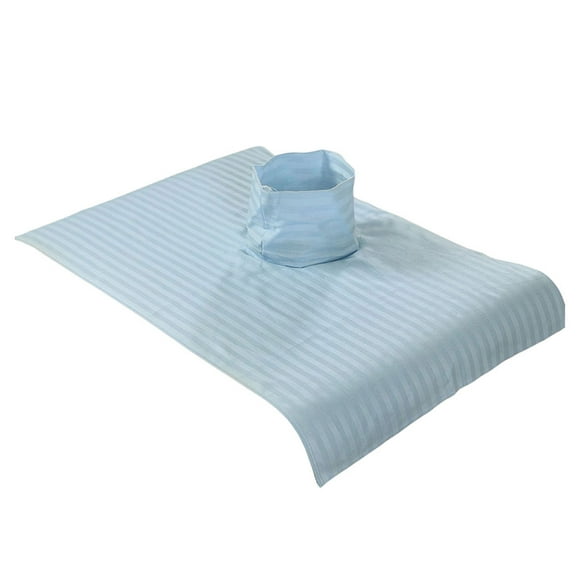 Minnieouse Toalla de masaje de salón de belleza profesional con agujero cama algodón cuerpo cosméticos toallas accesorio transpirable para el masajeadores Azul
