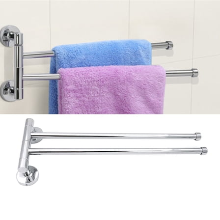 GOOHOCHY  Rack Towel Bathroom Rotating Holder Space-saving Bar