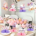 thumbnail image 3 of Kreatwow Pink Purple Halloween Party Decorations Girl 8pcs Halloween Party Honeycomb Centerpiece Spooky Boo Ghost Bat Halloween Table Topper Decorations for Spooky One Birthday Happy Boo Baby Shower, 3 of 6
