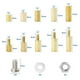 thumbnail image 4 of M Buder Kit de Espaciadores Separadores de Latón Hexagonales M3 de 910 Piezas con Tornillos Tuercas y Arandelas, 4 of 5