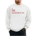 thumbnail image 2 of Amzcrzy Sudadera Para Hombre, Con Estampado De Corazones, Informal, De Manga Larga Y Cuello Redondo, Con Capucha, Color Blanco, Xl, 2 of 6