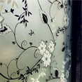 thumbnail image 3 of Window Privacy Film for Glass, Floral Removable Static Film, 17.5x78.7 Inch, 3 of 7