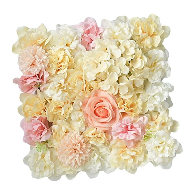 Panel de pared artificiales de 38 cm cm, alfombrilla florales, pantalla de seda decorativa 01 Yuyangstore Panel de pared de flores