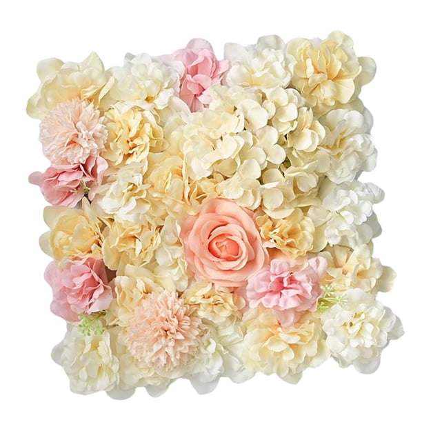 Panel de pared de flores artificiales, papel tapiz de flores para decoración de pared de fiesta de bodas 01