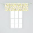 thumbnail image 2 of Ambesonne Garden Art Window Valance, Pastel Watercolor Petals, 42" x 18", Yellow Lilac White, 2 of 3