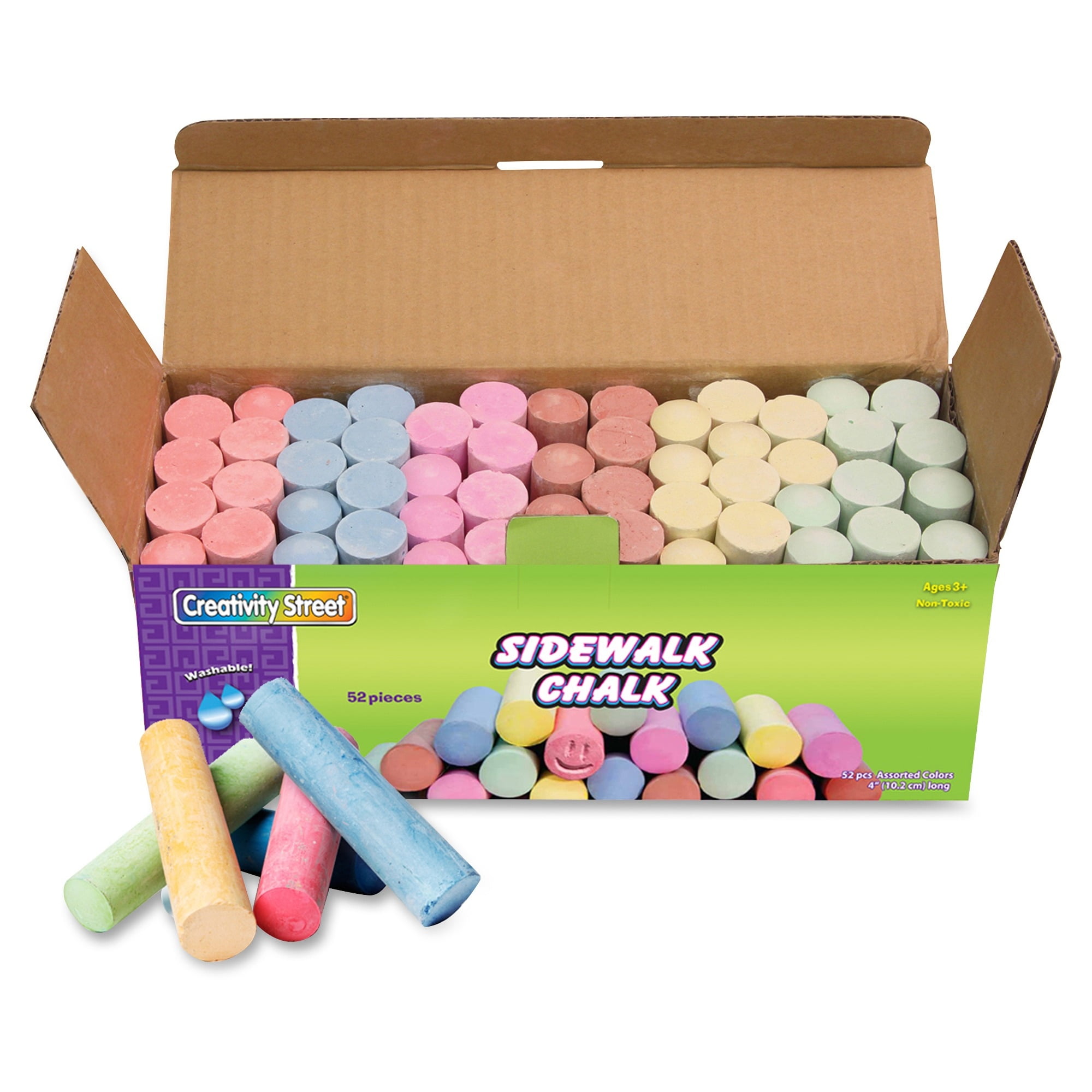48 Assorted Bright Colors 48 Sticks/Set Washable Sidewalk Chalk 8 Sets 48 Assorted Bright Colors 48 Sticks/Set Washable Sidewalk Chalk 8 Sets
