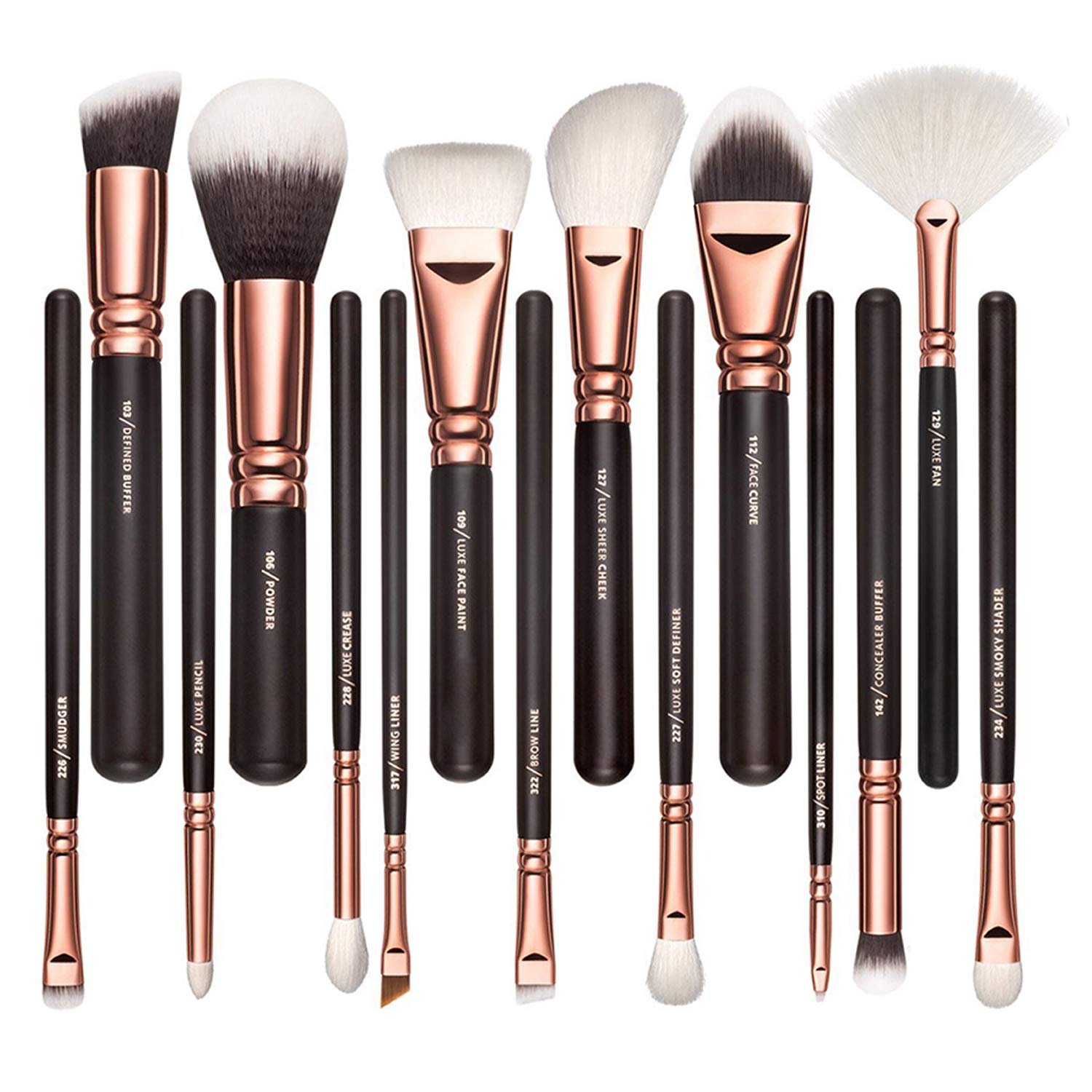 Professional Makeup Brush Kit, 16 Piece Set - Walmart.com - Walmart.com