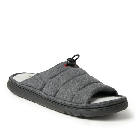

Dearfoams Men s Adrian Quilted Sweatshirt Slide Slippers
