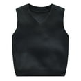 thumbnail image 5 of SILVERCELL 2 Packs Toddler Baby Boys Girls V Neck Sweater Vests Kids Sleeveless Knitted Vest Pullover Tops 0-5T, 5 of 8