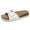 Off White, variant on Project Cloud 100% Genuine Leather w/ Memory Foam Big Buckle Sandals for Women (Ibiza)