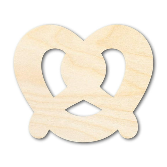 Unfinished Wood Pretzel Shape 12" / 1/4"