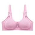thumbnail image 1 of LNGOOR Full Coverage Bras For Women Snap Sleep Bra Comfor Sports Bras For Women Nursing Sleep Bras For Breastfeeding Maternity Comfy Bralette Everyday Bras Wireless Button Down Bra Minimi, 1 of 4