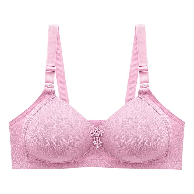 LNGOOR Full Coverage Bras For Women Snap Sleep Bra Comfor Sports Bras For Women Nursing Sleep Bras For Breastfeeding Maternity Comfy Bralette Everyday Bras Wireless Button Down Bra Minimi