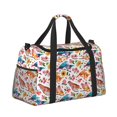 thumbnail image 2 of Balery Flowers Birds And Butterflies Bolsa de Gimnasio para Mujeres, Bolsa de Viaje con Bolsillo Húmedo, Bolsa de Fin de Semana para Mujeres, Bolsa de Viaje Resistente al Agua, 2 of 7