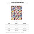thumbnail image 4 of Throw Blanket for Couch Sofa and Bed, Eiffel Tower Youthful Super Soft Plush Throw Blanket, Fuzzy Cuteness Comfy Warm Washable Flannel Blanket & Throws for All Season 80"x60", 4 of 5