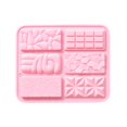 thumbnail image 1 of Moldes de jabón, moldes de silicona para manualidades, artesanías de resina para velas de bricolaje hechas a mano para el hogar, rosa Feliz Sencillez, 1 of 5