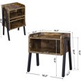 thumbnail image 2 of Boutique Home Nightstand Endtable in Rustic Brown, 2 of 7