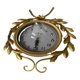 thumbnail image 1 of Reloj de pared moderno de metal, silencioso y decorativo para el hogar, restaurante o entrada. Dorado, 1 of 9