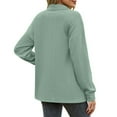 thumbnail image 4 of Pimfylm Women's Long Sleeve Shirts 2025 Fall Henley Dressy Loose Casual Tops Trendy Blouses Cute T-Shirts Outfits Clothes Green, S, 4 of 7