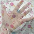 thumbnail image 3 of Ice Cream Tulle Curtains with Rod Pocket, Sweets Pattern with Ice Cream Cones and Candy Stars Design Abstract Desserts Food, Sheer Drape for Wedding Party 2 Panels, 7 Sizes, Multicolor, by Ambesonne, 3 of 3