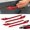 Red, variant on 4PCS Door Handle Cover Real Carbon Fiber 3D Sticker Wrap Covers Exterior Trim Door Sill Protector Accessories