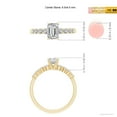 thumbnail image 5 of ANGARA Natural Diamond Graduated Engagement Ring in 14K Yellow Gold for Women (Size-6.5x4.5mm| Color-I-J| Clarity-I1-I2) | April Birthstone, Anniversary, Jewelry Gift for Women | Natural Diamond Ring, 5 of 9