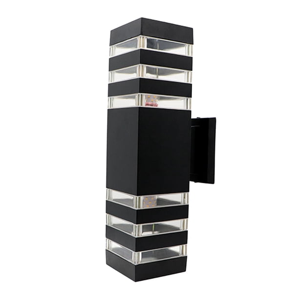 de pared hacia arriba y hacia abajo para exteriores, zócalo E27, accesorios de lámpara de pared exterior de doble cabezal, luces de porche, Con almohadilla impermeable