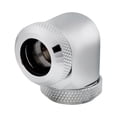 thumbnail image 2 of Corsair Hydro X Series XF Hardline 90 Degree Fittings, 12mm OD, Chrome, 2-pack, 2 of 4