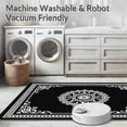 thumbnail image 5 of ODIKA 8'x10' Machine Washable Non-Slip Area Rug, Medallion Mosaic Floor with Ornate Central Focal Point High Traffic Rug, Black, 706464, 5 of 5