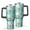 Pioneer Flower Floral, variant on 40oz Pioneer Flower Floral Print Pattern Insulated Tumbler with Handle, BPA-Free Leak Proof Lid and Straws, Double Wall Vacuum, Hot 12h/Cold 34h