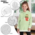 thumbnail image 6 of Psesaysky Cute Frog Strawberry Print Girls Oversized Hoodies Fleece Pullover Sweatshirts Kids Fashion Hoodie Dress Casual Outfits Fall Winter Clothes for 13-14 Years, 6 of 7