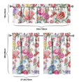 thumbnail image 6 of Kitchen Curtains and Valance Set 36 Inch Tier Pioneer Colorful Floral 3 Pieces Set Dining Room Small Curtain Drapes Cafe Curtains Valance for Home Decor Rod Pocket, 6 of 6