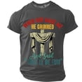 thumbnail image 3 of when God Made Me He Grinned and Said This Will Be Fun Graphic Tees for Men Short Sleeve Crewneck Funny Saying T Shirts, 3 of 3