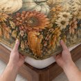thumbnail image 3 of Twin Sze Fitted Sheet Set - Vintage Pumpkins Fall 2 Piece Bedding Sets 16" Deep Pocket Fitted Sheet with 1 Pillowcase, Thanksgiving Botanical Flowers Brushed Microfiber Hotel Luxury Bed Sheets, 3 of 9