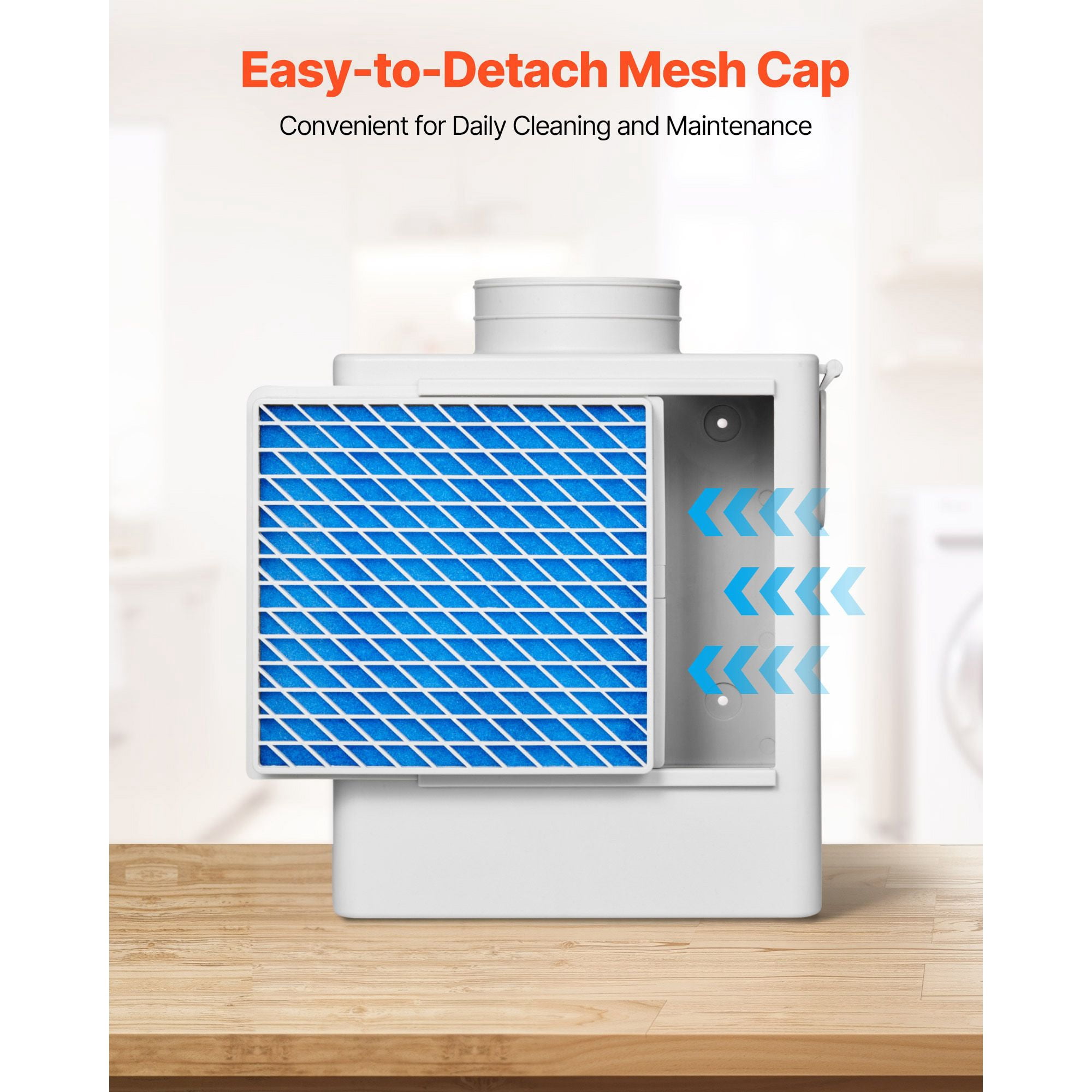 Indoor Dryer Vent Kit, 3-in-1 with Metal Screen and Cotton Layer, Auto-Opening Vent Hood, Tool-Free Detachable Mesh, 4 Replacement Pads for 4 Inch Hoses