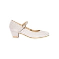 thumbnail image 2 of ZAPATILLAS TACONES VESTIR LEON NIÑA JOVENCITA BLANCO TEXTIL 3341 LEON 3341p, 2 of 3