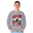 thumbnail image 5 of Popeye Hustle Hard Strong Finish Men's Crewneck Sweatshirt Brisco Brands S, 5 of 6